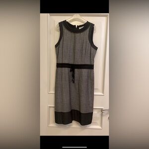 Bessini Elegant Black and Gray office Women's pencil Dress size M